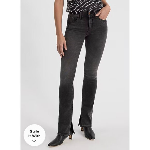 Express Mid Rise Black Hyper Sculpt Skyscraper Jeans 12L - Picture 1 of 8